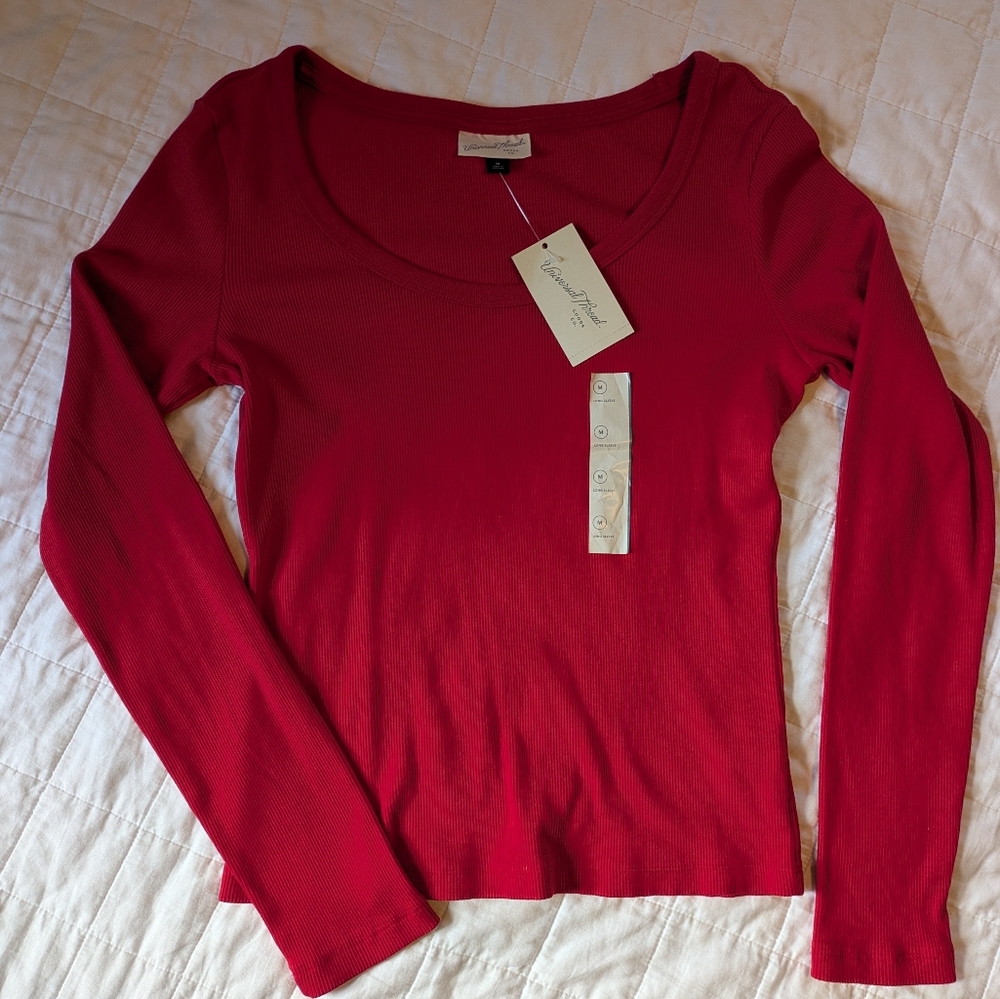 NWT - Red Long Sleeve Universal Thread Women's Top